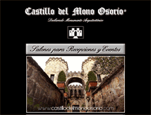 Tablet Screenshot of castillodelmonoosorio.com